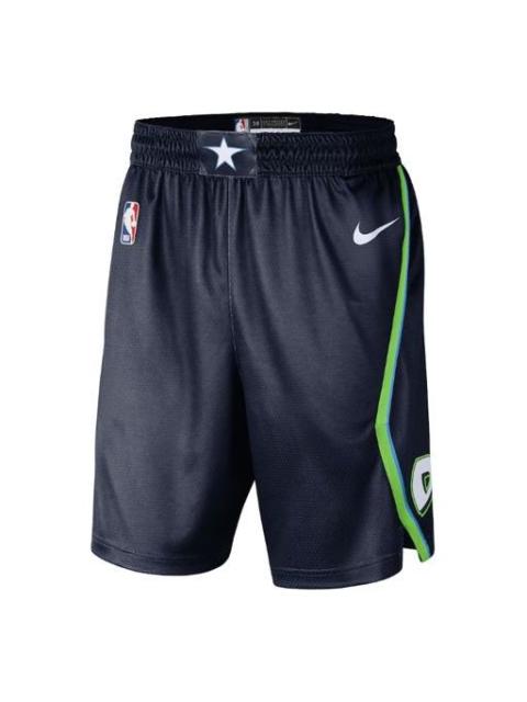 Nike Nike NBA Mavericks ICON 19-20 도시 한정 SW 반바지 해군 블루 다크 블루 BV5866-419