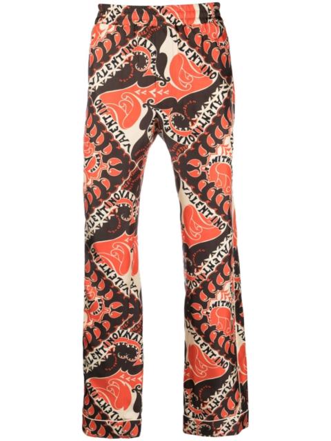 Valentino abstract-print pajama trousers