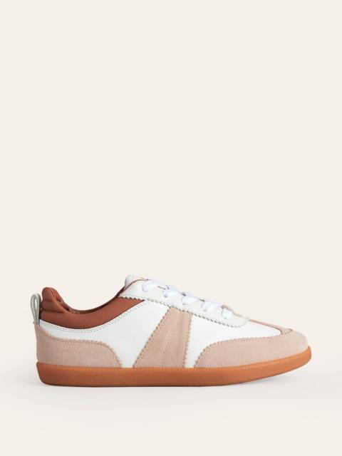 BODEN Erin Retro Tennis Trainers-White Mix