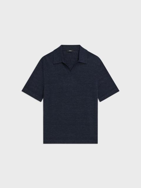 Theory Brenan Polo Shirt in Cotton-Linen