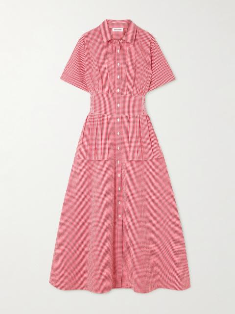 L'AGENCE Malika Linen-Blend Shirt Dress - S61490RFX-ALMS | REVERSIBLE