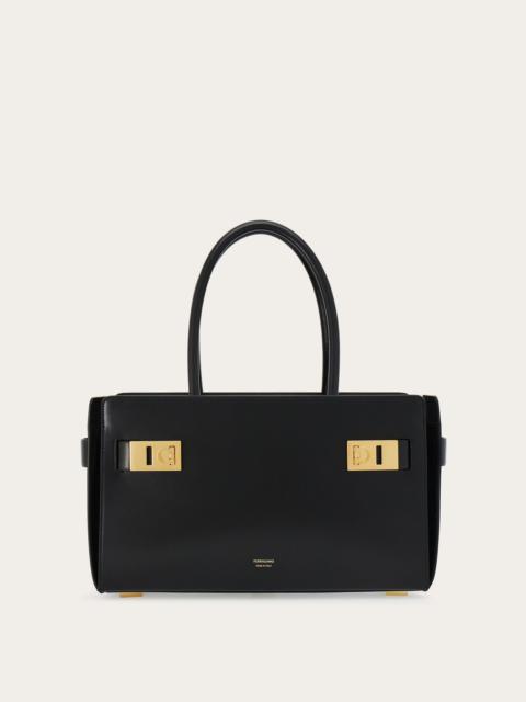 FERRAGAMO Tote bag with Gancini buckles (M)