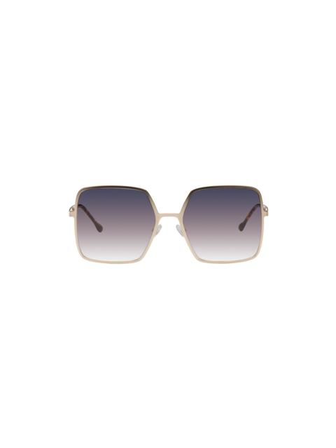 Isabel Marant Gold Square Sunglasses