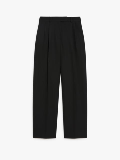 OZONO Wide-leg wool-blend trousers