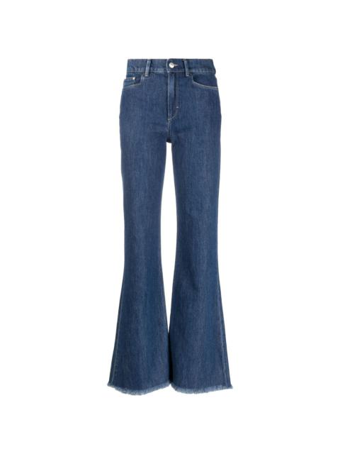 WANDLER high-waisted flared jeans