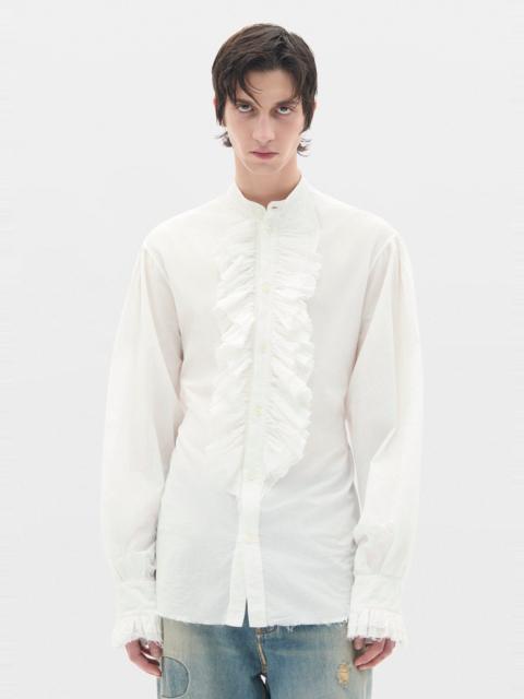 Ann Demeulemeester Nuel Ruffled Plastron Comfort Shirt