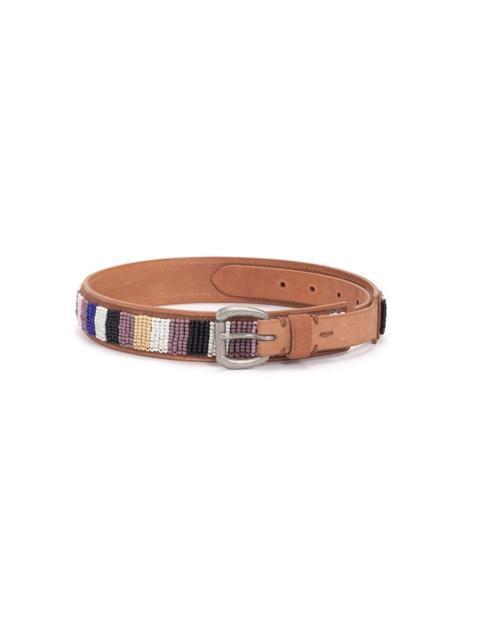 visvim BEADS BELT 30MM W NATURAL
