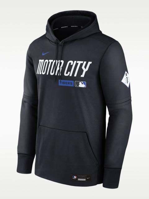 Nike Detroit Tigers Authentic Collection City Connect Men's Nike Therma MLB Pullover Hoodie