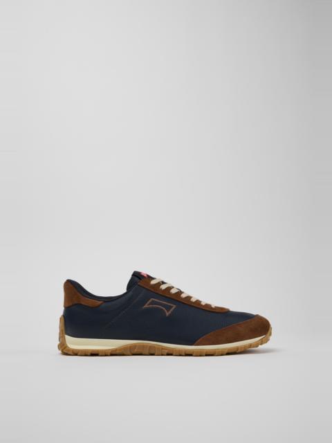 CAMPER Drift Walk Blue Leather and Nubuck Sneakers for Men.
