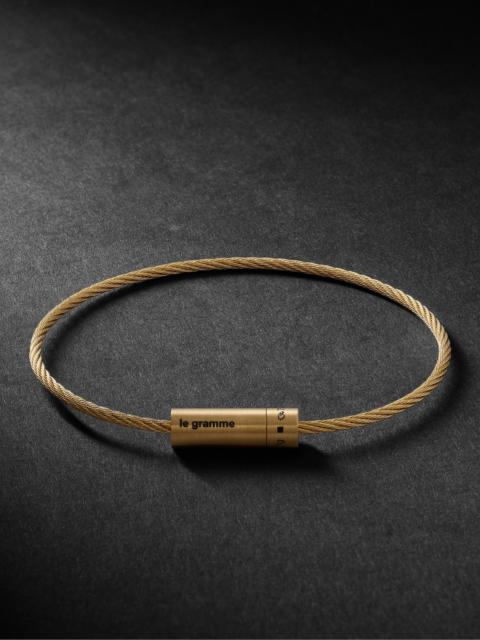 le gramme Le 11 Brushed 18-Karat Gold Bracelet