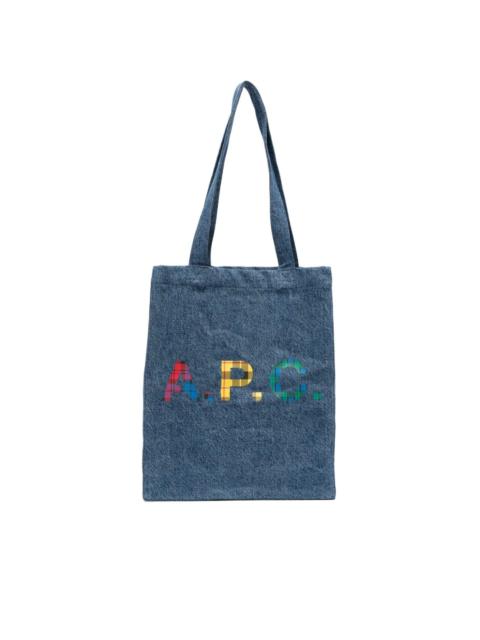 A.P.C. Lou denim tote bag