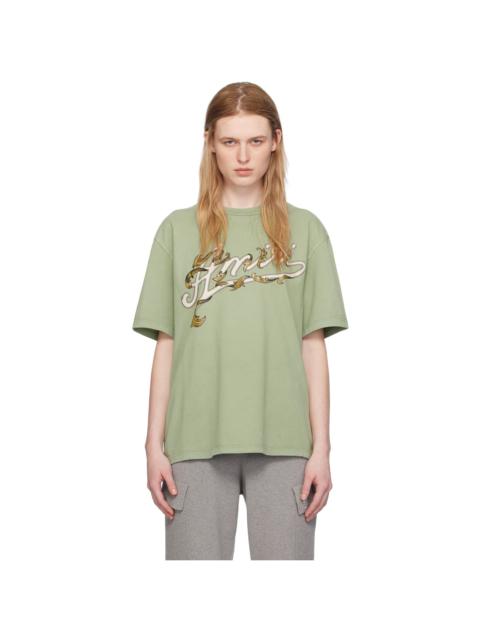AMIRI Green Filigree T-Shirt