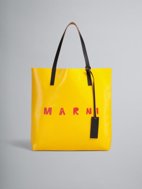 Marni YELLOW TRIBECA SHOPPING BAG WITH MARNI LOGO