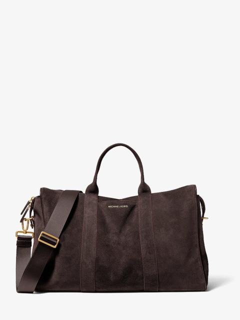 MICHAEL KORS Nicholas Medium Suede Slouch Duffel Bag