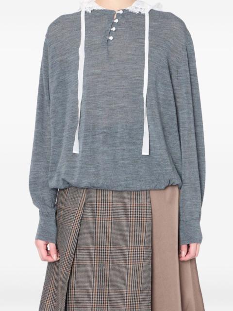 Kolor button-detail sweater