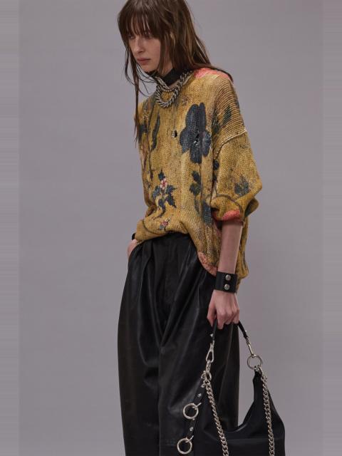 R13 PRINTED OVERSIZED SWEATER