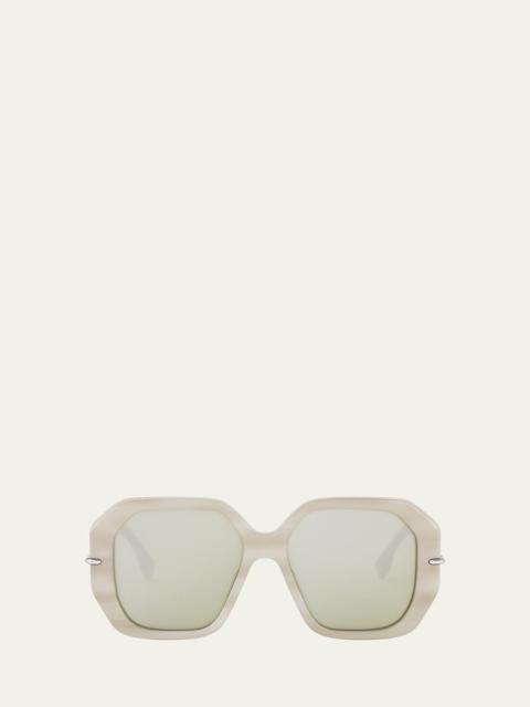 FENDI Selleria Square Acetate Sunglasses