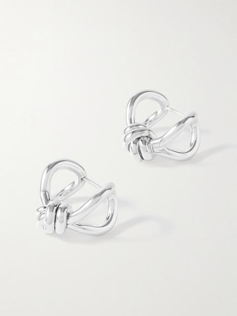 Bottega Veneta Silver Hoop Earrings