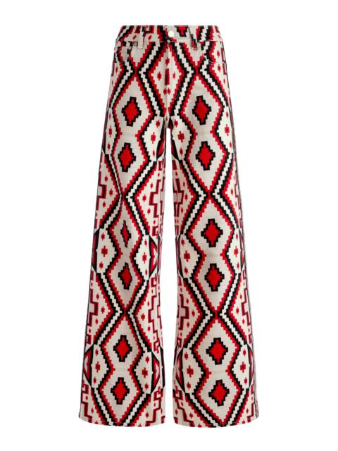 Alice + Olivia TRISH MID RISE BAGGY JEAN