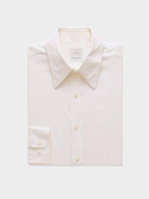 TODD SNYDER Italian Featherweight Flannel Long Point Collar Dress Shirt