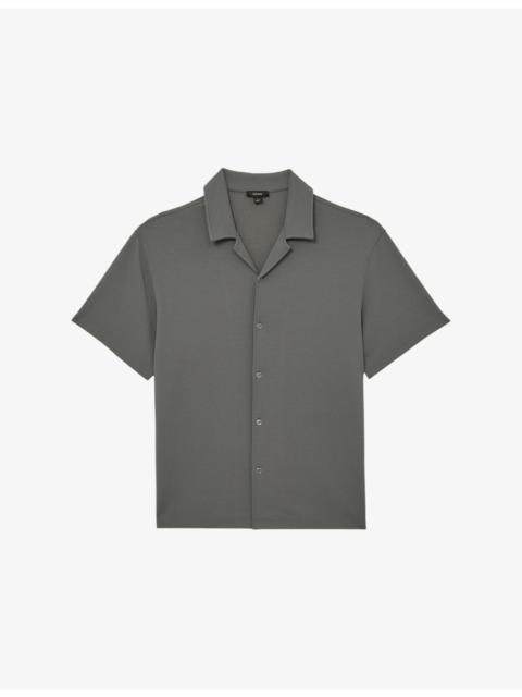 REISS Cedric Textured Stretch-Woven Shirt