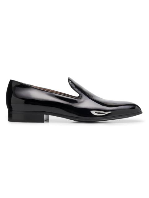 Gianvito Rossi Men's Jean Vernice Patent Leather Loafers - Black