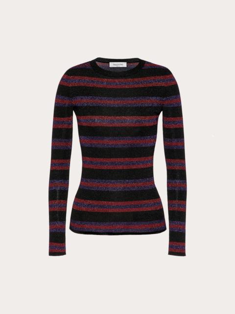 Valentino LUREX JACQUARD SWEATER