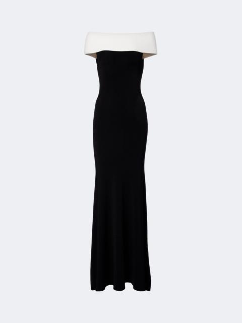 ROLAND MOURET Off-shoulder gown