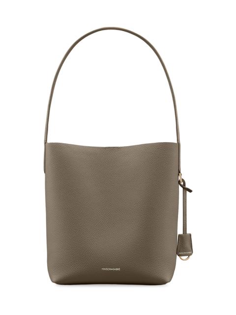 MAISON de SABRÉ Women's Leather Bucket Soft Tote Bag - Cashmere Matcha