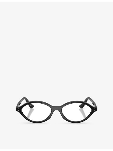 Ray-Ban RB7265 Oval-Frame Acetate Optical Glasses