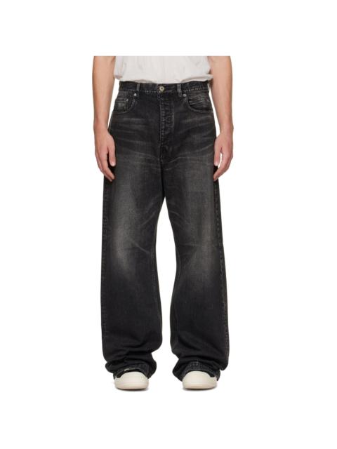 Rick Owens DRKSHDW Black Tower Strobe Jeans