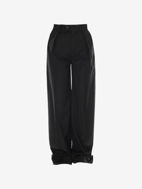 LARDINI pleated wide-leg trousers