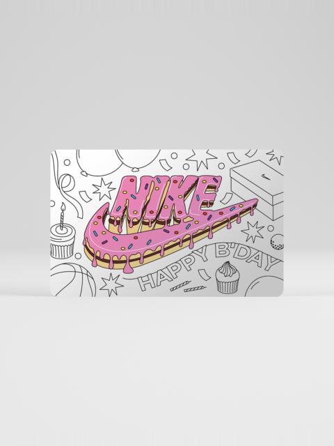 Jordan Nike Gift Card Mailed in a Mini Nike Shoebox