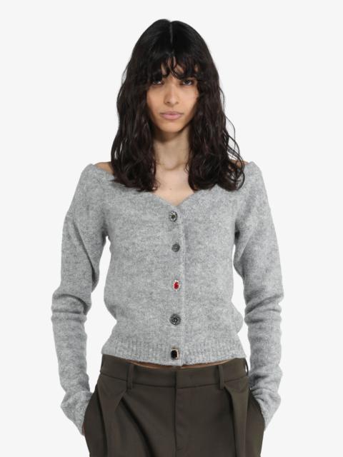 N°21 CRYSTAL-EMBELLISHED CARDIGAN