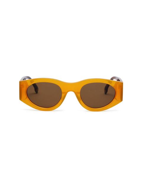 Pasithea oval-frame sunglasses