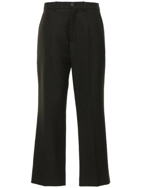 BALENCIAGA WOOL CROPPED PANTS