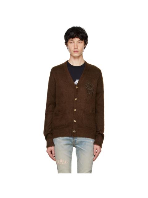 AMIRI Brown MA Swirl Cardigan