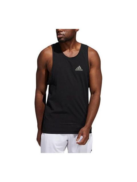 adidas adidas Heat.Rdy Warrior Training Logo Sports Breathable Running Vest Black GT8269