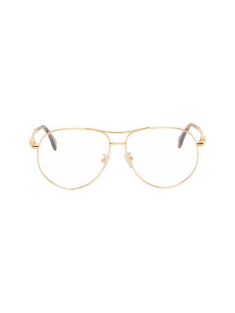 FENDI Gold Fendigraphy Glasses