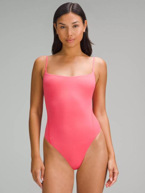 lululemon Wundermost Ultra-Soft Nulu Square-Neck Spaghetti-Strap Bodysuit
