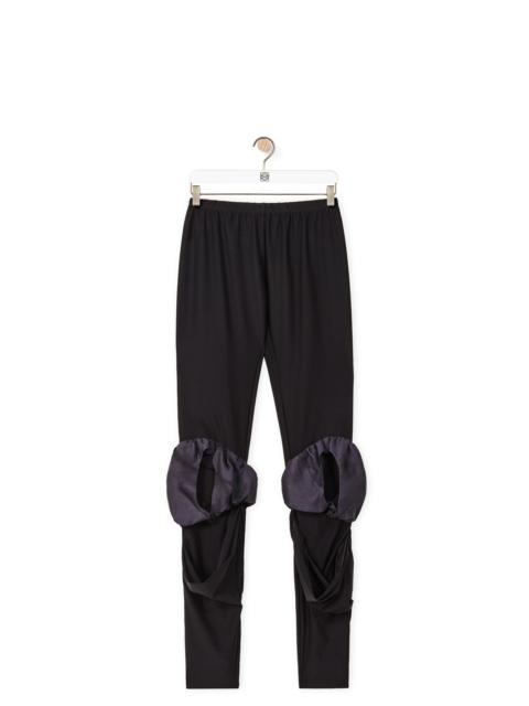 Loewe Draped leggings in silk