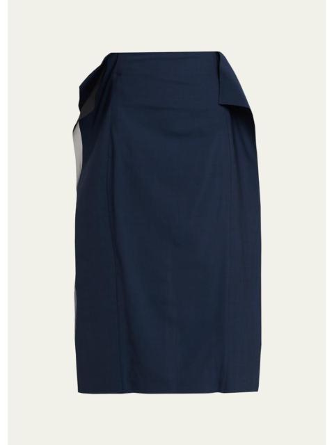 A.W.A.K.E. MODE Paneled Midi Skirt