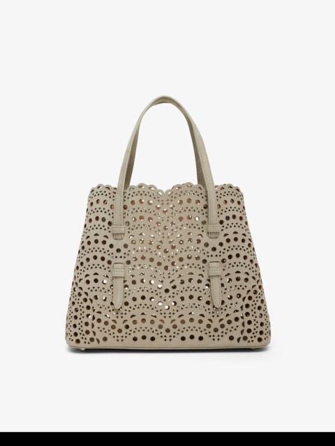 Alaïa Mina 25 vienne greige suede tote bag