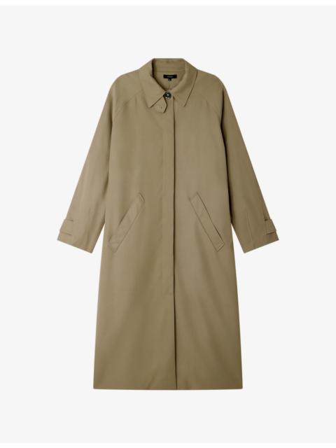 soeur Fritz Relaxed-Fit Twill Trench Coat