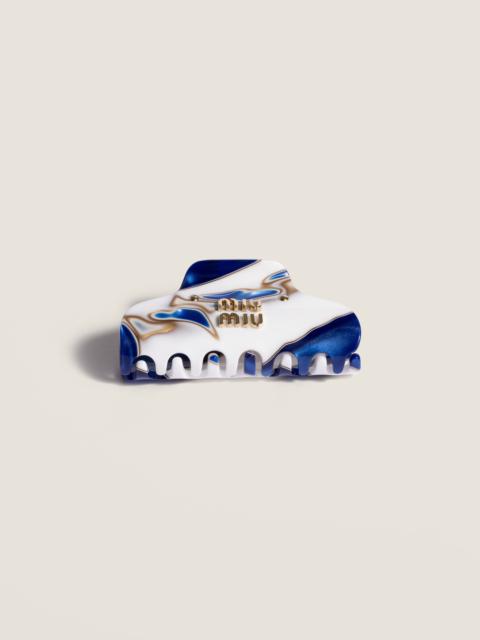 Miu Miu Claw clip with logo