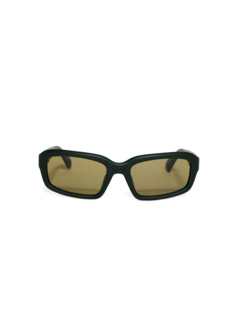 JACQUEMUS x Linda Farrow Marino rectangle-frame sunglasses