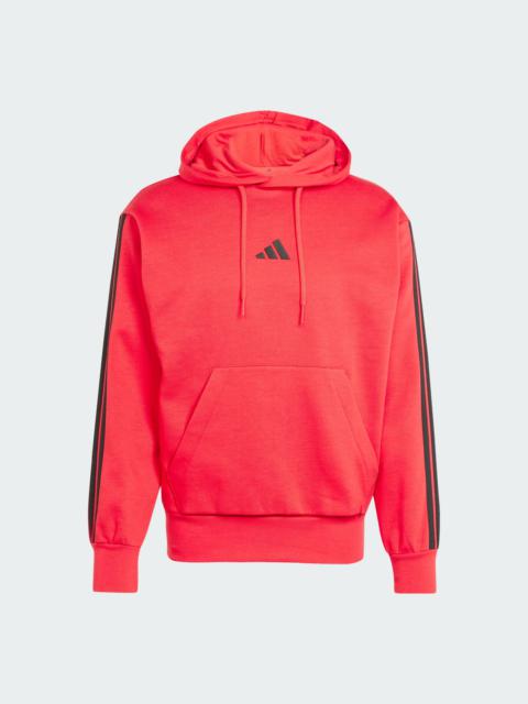 adidas Essentials 3-Stripes Fleece Hoodie
