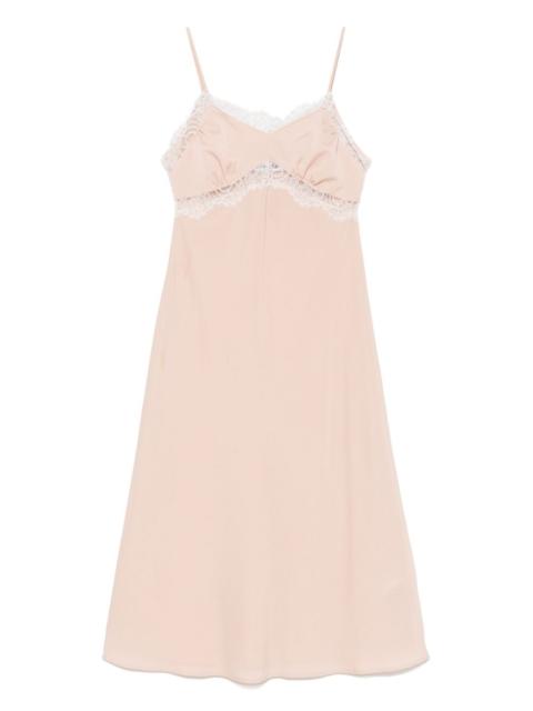 VIVETTA lace-trim midi dress