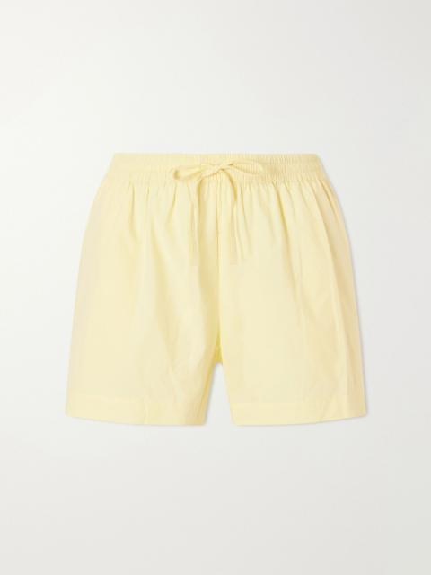 MATTEAU Organic cotton-poplin shorts Yellow