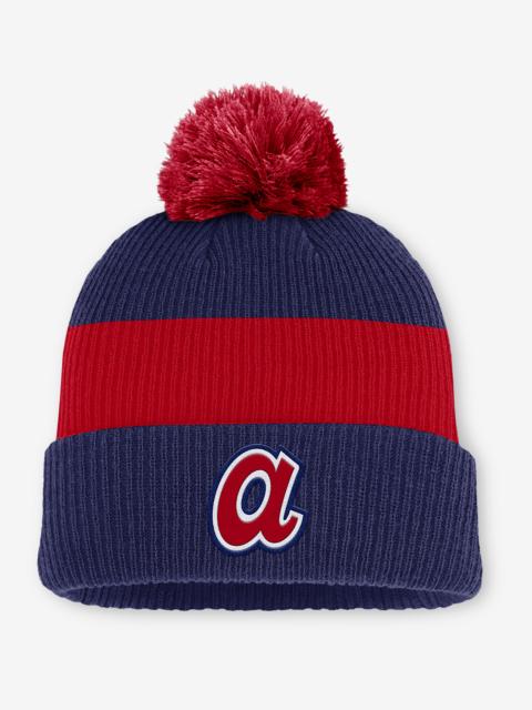 Nike Atlanta Braves Cooperstown Peak Men's Nike MLB Cuffed Pom Beanie